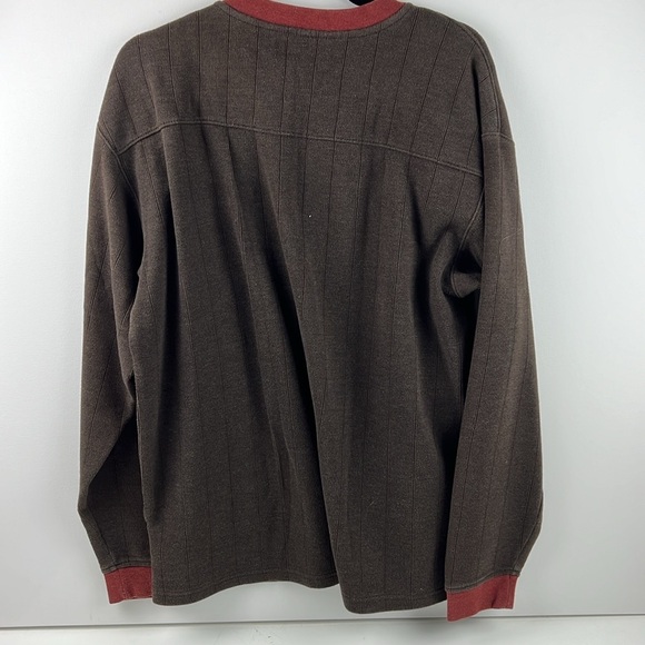 Columbia Sportswear Men's brown long sleeve v-neck sweater - Picture 2 of 6
